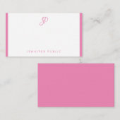 Moderne Sjabloon handgeschreven monogram (Voorkant / Achterkant)