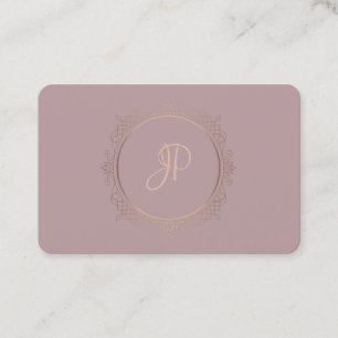 Moderne Sjabloon monogram handgeschreven script Visitekaartje