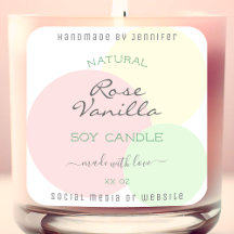 Moderne Sjabloon Pastel Product Verpakkingslabels