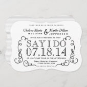 Moderne Sjabloon van de Uitnodiging van het Band (Voorkant / Achterkant)