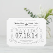 Moderne  Sjabloon van de Uitnodiging van het Band  (Staand voorkant)