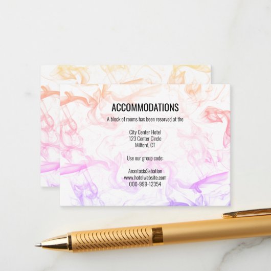 Moderne Sjabloon voor kleurrijke regenboog (Voorkant / Achterkant in situ)