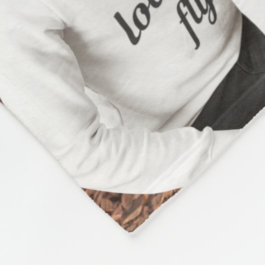 Moderne 'Sky's Finest Pilot', Vliegtuig, Fotocolla Fleece Deken (Hoek)