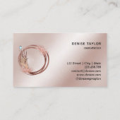 moderne slagtechnicus hand glittering busi visitekaartje (Achterkant)