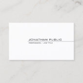 Moderne slanke Sjabloon Sophisticated Professional Visitekaartje (Voorkant)