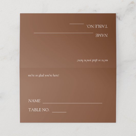 Moderne & Slanke Typografie Bruiloft (Buitenkant ongevouwen)