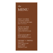 Moderne & Slanke Typografie Bruiloft Menu (Voorkant)