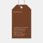 Moderne & Slanke Typografie Couple's Shower Cadeaulabel (Voorkant)