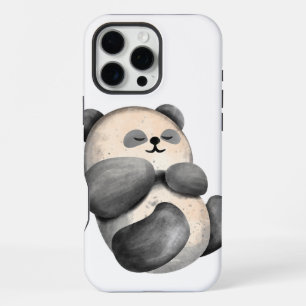 Moderne Slaperige Waterverf Panda iPhone 16 Pro Max Hoesje