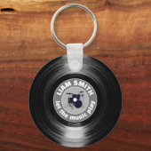 Moderne Sleutelhanger van vinylplaat Drums (Voorkant)