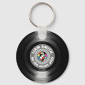 Moderne Sleutelhanger voor vinylrecord (Achterkant)