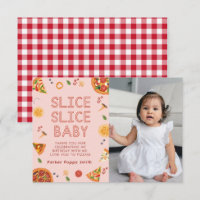Moderne Slice Baby, geboortedag bedankt