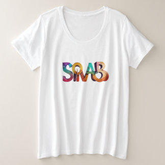 Moderne 'slimme' belettering grote maat t-shirt