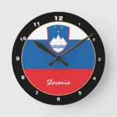 Moderne Sloveense vlag & Sloveense thuis / ontwerp Ronde Klok (Voorkant)
