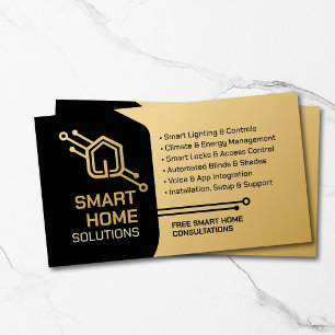 Moderne Smart Home Automatisering Specialist Visitekaartje