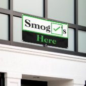 Moderne smog controles spandoek (Buitenkant Gebouw)