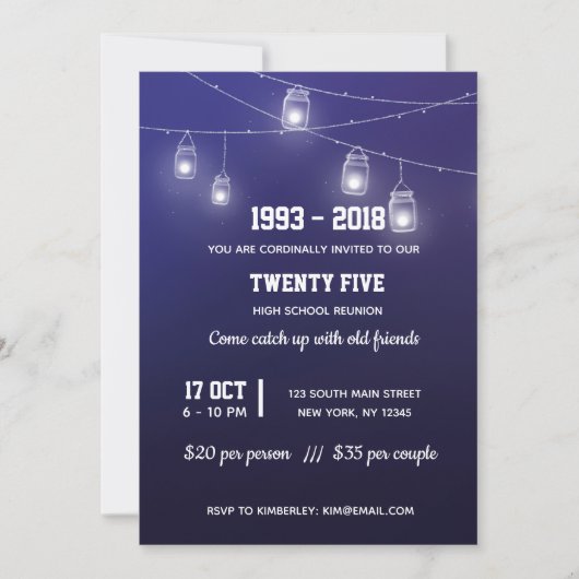 Moderne snaarlichten kaart (Voorkant)