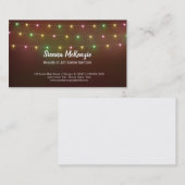 Moderne snaarlichten visitekaartje (Voorkant / Achterkant)