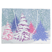 Moderne Sneeuwkerstbomen VERANDEREN van kleur Groot Cadeauzakje (Achterkant)
