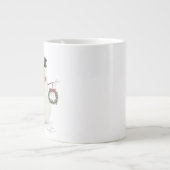 Moderne sneeuwpop extra grote beker (Voorkant)