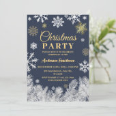 Moderne sneeuwpoppenkast voor winterkerstfeest kaart (Staand voorkant)