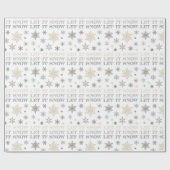 moderne  sneeuwvlokken cadeaupapier (Vlak)