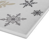 moderne sneeuwvlokken snijplank (Hoek)