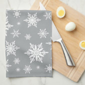 moderne sneeuwvlokken theedoek (Quarter Fold)