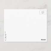 Moderne sneeuwvlokken van de Rode Kerstfeestdag Briefkaart (Achterkant)