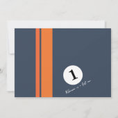 Moderne snelle raceauto 1e verjaardagsfoto kaart (Achterkant)