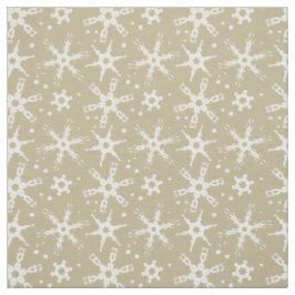Moderne Snowflake All-over Pattern Fabric Stof
