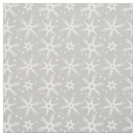 Moderne Snowflake All-over Pattern Fabric Stof