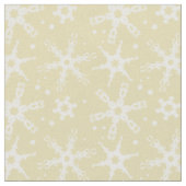 Moderne Snowflake All-over Pattern Fabric Stof (Close Up)