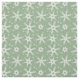 Moderne Snowflake All-over Pattern Fabric Stof