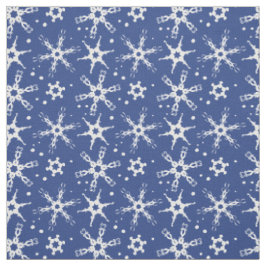 Moderne Snowflake All-over Pattern Fabric Stof
