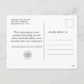 Moderne Snowflake kerstboom Corporate Greeting Feestdagenkaart (Achterkant)