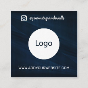 Moderne sociale media toevoegen logo foto Info QR Vierkante Visitekaartje