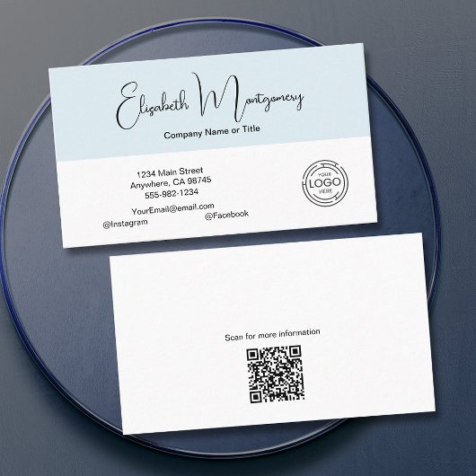 Moderne sociale media visitekaartje