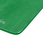 Moderne, solide, heldere, groene sjabloon, witboek snijplank (Hoek)