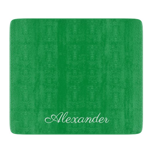 Moderne, solide, heldere, groene sjabloon, witboek snijplank (Voorkant)