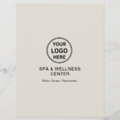 Moderne Spa Wellness Center Promotionele zaken Flyer (Achterkant)