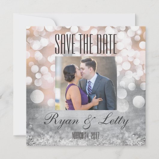 Moderne sparen de Kaarten van de Foto van de Datum (Voorkant)