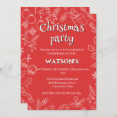 moderne Sparkle en Cheer: kerstfeest Kaart (Voorkant / Achterkant)