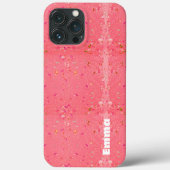 Moderne Sparkle glitter chic met naam Case-Mate iPhone Case (Achterkant)