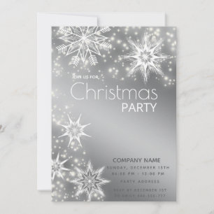 Moderne Sparkle sneeuwvlokken corporate kerst Kaart