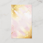 Moderne Sparkly Pink and Gold Jewels Display Card Visitekaartje (Achterkant)