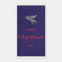 Moderne sparrentak voor Kerstmis Servet