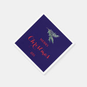 Moderne sparrentak voor Kerstmis Servet (Hoek)