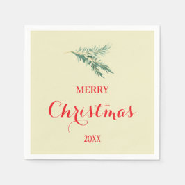 Moderne sparrentak voor Kerstmis Servet