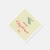 Moderne sparrentak voor Kerstmis Servet (Hoek)